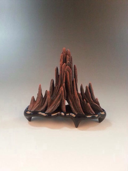 【王耀作品】藏息铭瓦形歙砚